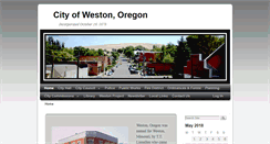 Desktop Screenshot of cityofwestonoregon.com
