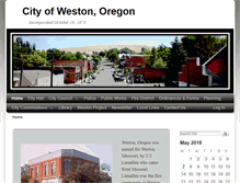 Tablet Screenshot of cityofwestonoregon.com
